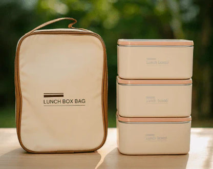 Lunch Box Set with Insulated Carry Bag